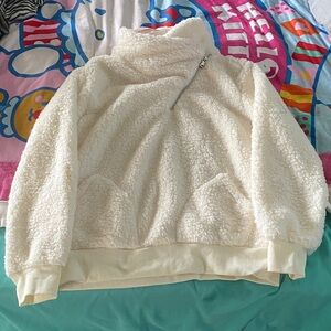 NWT Kirundo Cozy Cream Sherpa Pullover